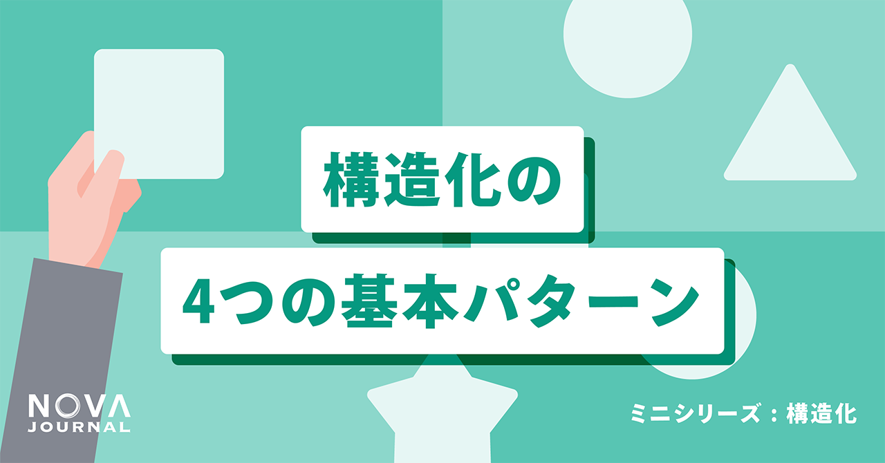 構造化の4つの基本パターン