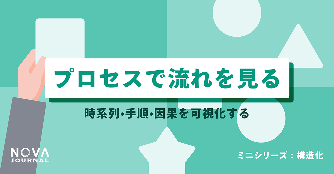 プロセスで流れを見る——時系列・手順・因果を可視化する